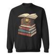 Cozy Reading Nook Between Books Book Lover Aesthetic Sweatshirt