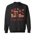 Cozy Season Autumn Leaves Books Pumpkins Fall Halloween Sweatshirt Cozy Season Autumn Leaves Books Pumpkins Fall Halloween Sweatshirt