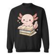 Cute Axolotl Reading Books Shirt Kawaii Axolotl Lover Sweatshirt Cute Axolotl Reading Books Shirt Kawaii Axolotl Lover Sweatshirt