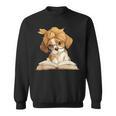Cute Beagle Puppy Reading Book Lover Dog Animal Graphic Sweatshirt Cute Beagle Puppy Reading Book Lover Dog Animal Graphic Sweatshirt