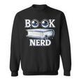 Cute Book Nerd Typography Minimalist Bookworm Fan Sweatshirt
