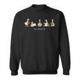 Cute Book Reading Geese Literary Animal Art Sweatshirt