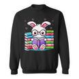 Cute Bunny Reader Rabbit Book Lover Reading Sweatshirt