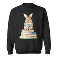 Cute Bunny Reading Book Back To School Easter Sweatshirt Cute Bunny Reading Book Back To School Easter Sweatshirt