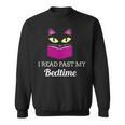 Cute Cat Reading Book Lover Graphic Sweatshirt Cute Cat Reading Book Lover Graphic Sweatshirt