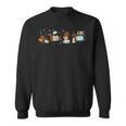 Cute Dachshund Book Reading Wiener Dog Bookish Librarian Sweatshirt