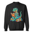 Cute Dinosaur TalesRex Reading Books Lover Sweatshirt