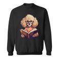 Cute Dog Poodle Reading Book Sweatshirt Cute Dog Poodle Reading Book Sweatshirt