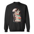 Cute Dragon Reading Cat Books Dragon Sweatshirt