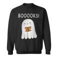 Cute Ghost Book Reading Halloween Teacher Booooks For Men Women Kids Sweatshirt