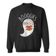 Cute Ghost Book Reading Halloween Teacher Top Sweatshirt