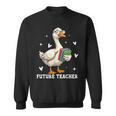 Cute Goose I Love Future Teacher Reading Books Sweatshirt