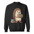 Cute Hedgehog Classics Stories Knowledge Fiction Reading Sweatshirt