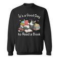 Cute It's a Good Day To Read a Book Cat Bookworm Sweatshirt Cute It's a Good Day To Read a Book Cat Bookworm Sweatshirt