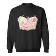 Cute Kawaii Axolotl Book Tea Lover Women Reading Cozy Art Sweatshirt Cute Kawaii Axolotl Book Tea Lover Women Reading Cozy Art Sweatshirt