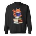 Cute Kawaii Kids Reading Books Glasses Red Panda Lover Sweatshirt Cute Kawaii Kids Reading Books Glasses Red Panda Lover Sweatshirt