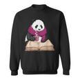 Cute Panda With Book And Hot Cocoa Reading Sweatshirt Cute Panda With Book And Hot Cocoa Reading Sweatshirt