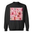 Cute Pink Book Pattern Book Lover Sweatshirt Cute Pink Book Pattern Book Lover Sweatshirt