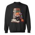 Cute Red Panda Reading Book Animal Bookworm Sweatshirt