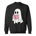 Cute Retro Reading Book Library Ghost Costume Sweatshirt Cute Retro Reading Book Library Ghost Costume Sweatshirt