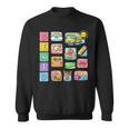 Cute Teacher Life With Crayons Rainbow Books Apple School Sweatshirt