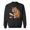 Cute Tiger Is Reading a Book Reading Tiger Sweatshirt Cute Tiger Is Reading a Book Reading Tiger Sweatshirt