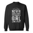 Cute Never Underestimate The Power Of A Girl Book Nerds Sweatshirt