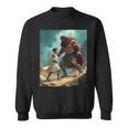 David And Goliath Bible Book Of Samuel King David Painting Sweatshirt David And Goliath Bible Book Of Samuel King David Painting Sweatshirt