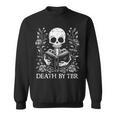 Death By TBR Reading Book Lover Bookworm Bibliophile Reader Sweatshirt