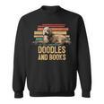 Doodles And Books Goldendoodle Dog Doodle Book Lover Retro Sweatshirt Doodles And Books Goldendoodle Dog Doodle Book Lover Retro Sweatshirt