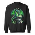 Dragon Reading Books Bookworm Sweatshirt Dragon Reading Books Bookworm Sweatshirt