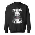Dyslexia Therapist Teacher Dyslexic Therapy Panda Book Heart Sweatshirt