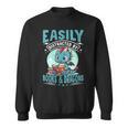 Easily Distracted By Books And Dragons Nerds Sweatshirt