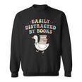 Easily Distracted By Books Silly-Goose Bookish Library Read Sweatshirt