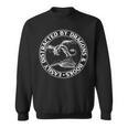 Easily Distracted By Dragons & Books Book Lover Fantasy Sweatshirt