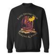 Easily Distracted By Dragons And Books Fire Dragon Sweatshirt