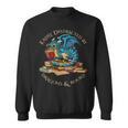 Easily Distracted By Dragons And Books Nerd Dragon Sweatshirt