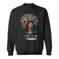 Education Is Freedom History Month Teacher Books Afro For Men Women Sweatshirt Education Is Freedom History Month Teacher Books Afro For Men Women Sweatshirt