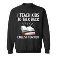 English Teacher Outfit Book Graphic English Grammar Lessons For Men Women Sweatshirt