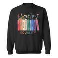 Equality Flower Books Equal Rights Social Justice Feminist Sweatshirt