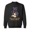 DO YOU EVEN READ BRO Cat Lover's Reading Books Sweatshirt
