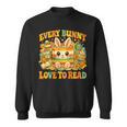 Every Bunny Loving Read Easter Eggs Bunny Book Bookworm Sweatshirt