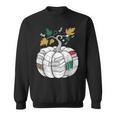 Fall Bookshelf Pumpkin Autumn Reading Sweatshirt
