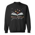 FALL INTO A GOOD BOOK Reader Autumn Reading Meme ON BACK Sweatshirt FALL INTO A GOOD BOOK Reader Autumn Reading Meme ON BACK Sweatshirt