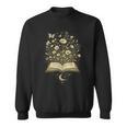 Fantasy Book Flowers Celestial Garden Stars Moon Reading Sweatshirt Fantasy Book Flowers Celestial Garden Stars Moon Reading Sweatshirt