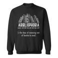 The Fear Of Running Out Of Books To Read Book Reading Sweatshirt