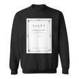 Franz Liszt Dream Of Love Vintage Book Cover Sweatshirt