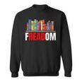 Frea-Dom Anti Ban Books I Read Banned Books Freedom Book Sweatshirt Frea-Dom Anti Ban Books I Read Banned Books Freedom Book Sweatshirt