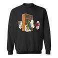 Ghosts Reading Books Teacher Halloween Librarian Boooks Sweatshirt