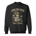 Good Girls Read Bad Books Vintage Skeleton Reader Sweatshirt Good Girls Read Bad Books Vintage Skeleton Reader Sweatshirt